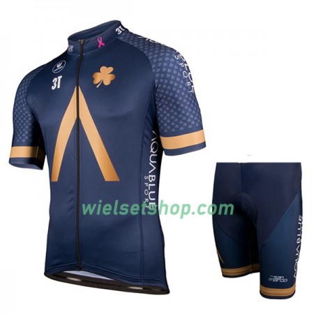 Fietskleding (Fietsshirt + Fietsbroek Kort) 2018 Aqua Blue Sport N001